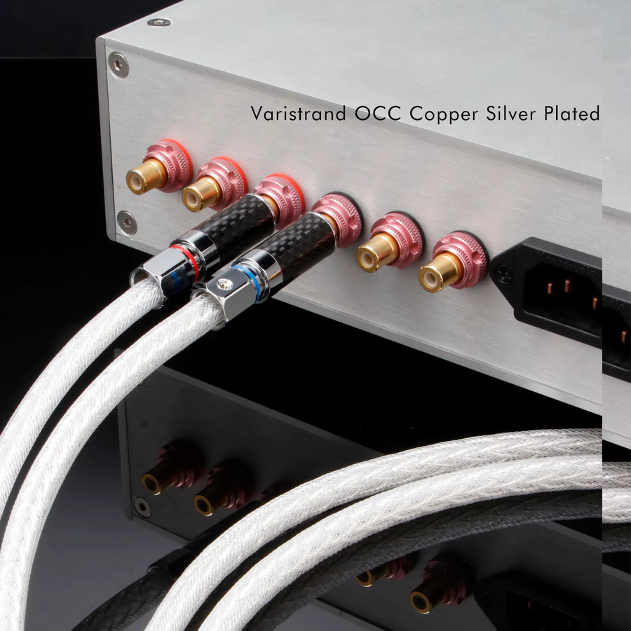 Preffair Paarweise 7N OCC Versilberte XLR-zu-RCA Signalkabel in Silber und Weiß mit Netzschutz für Mischpult und Verstärker - Bild 6