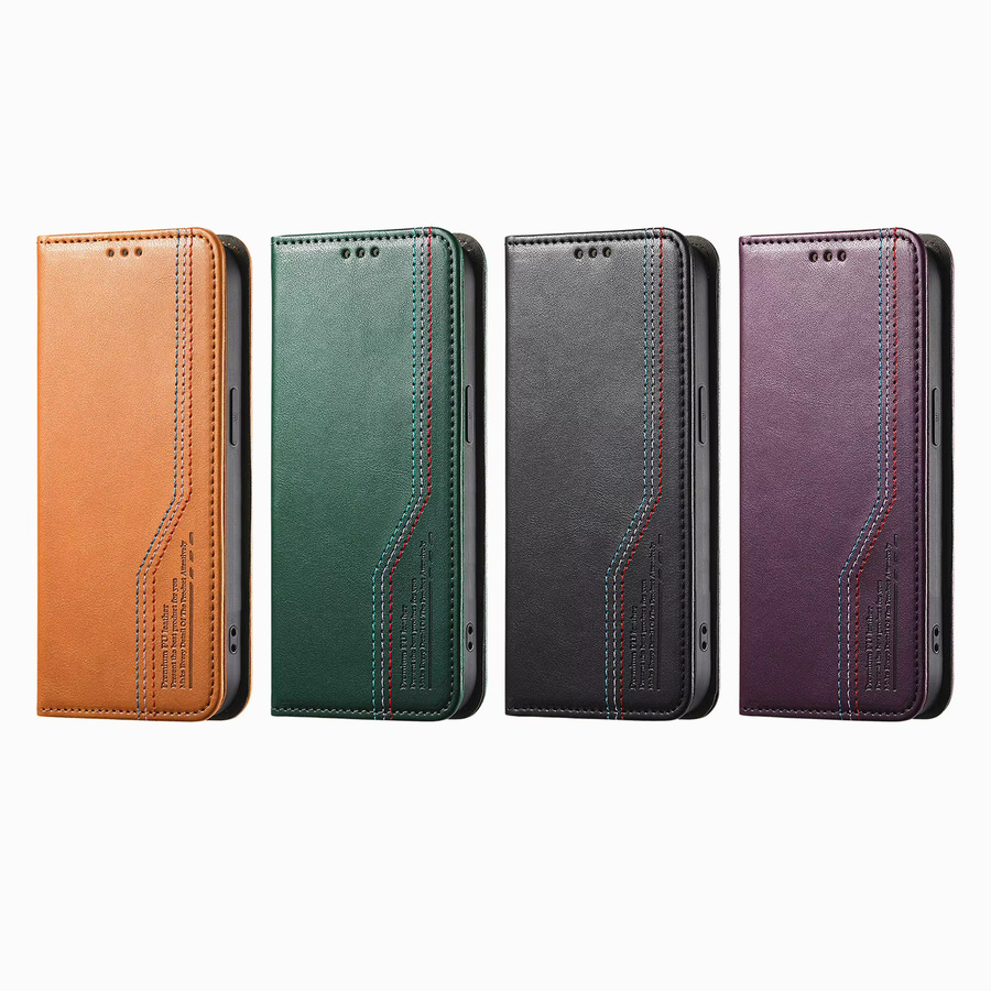 Solt Leder-Handyhülle mit magnetischem Brieftaschen-Kartenfach und Armbandhalter für Google Pixel 9, 10 Pro XL, 8A und 7A in Schwarz - Bild 6