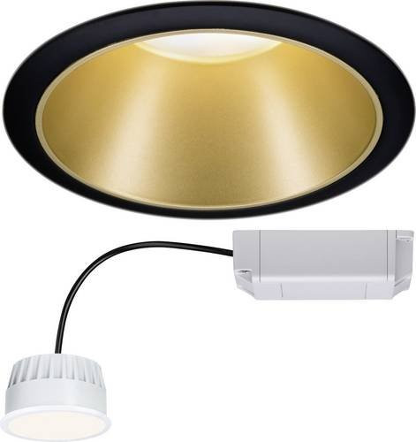 Paulmann ColeCoin 93395 Zigbee LED-Einbauleuchte, rund, Schwarz und Gold/Messing, dimmbar - Bild 1