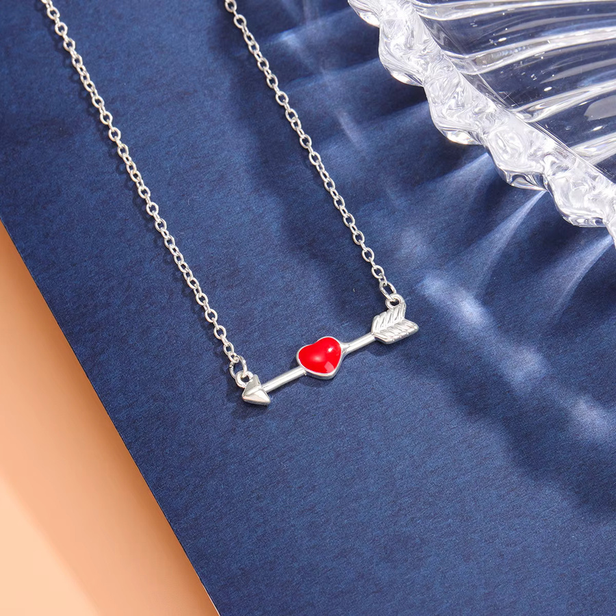Halskette 925 Silber, Rotes Herz, Damen - Bild 3