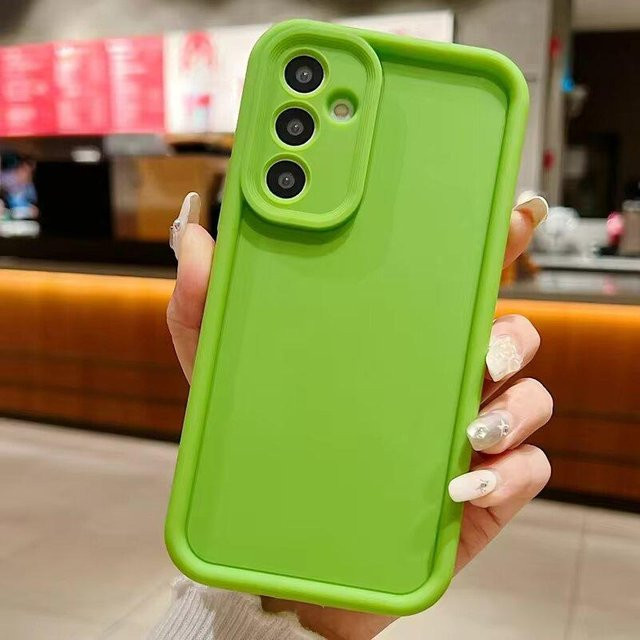 Stoßfeste Silikonhülle für Samsung Galaxy S25 S24 S23 S22 Ultra A54 A53 A52 A34 5G in Grün - Bild 1