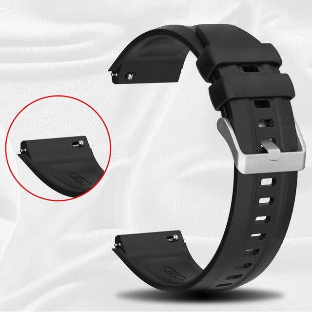 HUAWEI Uhrenarmband Silikon, Schwarz, Unisex - Bild 1