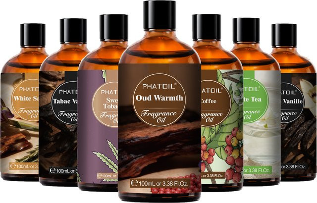 PHATOIL Oud Warmth Duftöl, 100 ml, Santal, Vanille, Amber, schwarze Orchidee - Bild 1