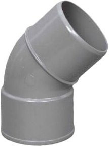 cleanpower Bogen 45Grad aus PVC in Blau und Grau Durchmesser: 50 mm - Bild 1