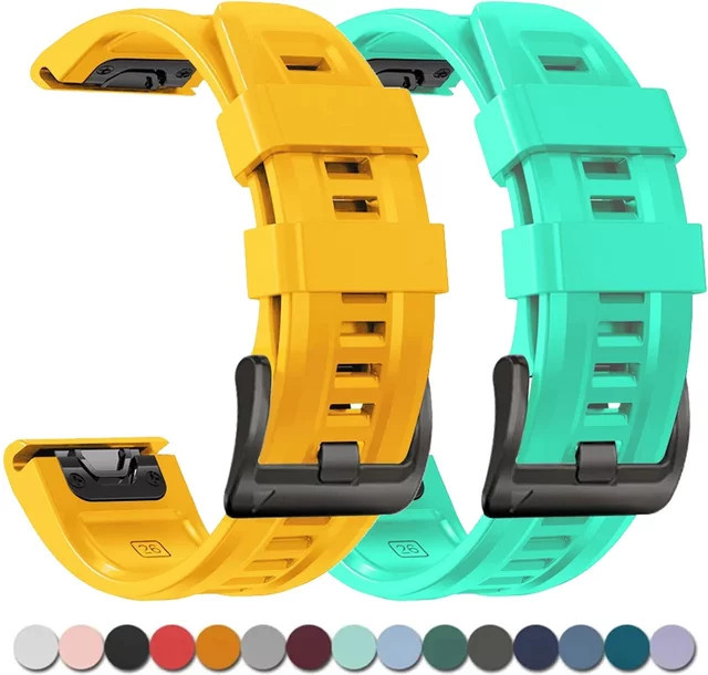 FancyWrist Uhrenarmband Silikon, 22/26 mm, Bunt, Unisex - Bild 1