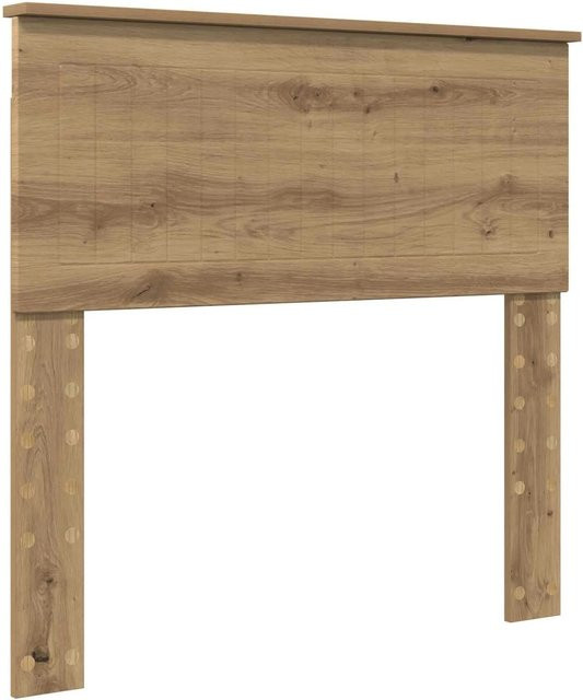vidaXL Kopfteil Artisan-Eiche in Braun, Modernes Bettgestell aus Holzwerkstoff, Breite: 90 cm - Bild 1