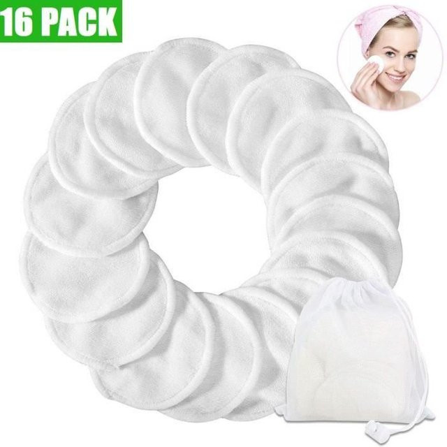 Ourworld Make-up-Entfernungstücher, wiederverwendbare Baumwolle, Bio-Bambus-Pads - Bild 1