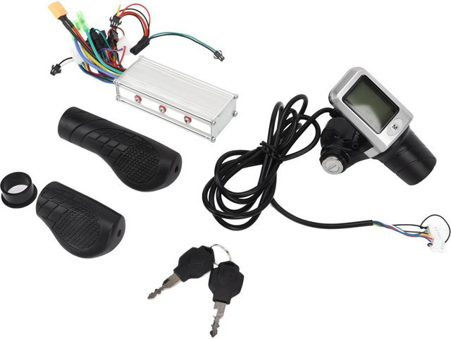 Igeteck Elektrisches Roller Controller Kit mit LCD-Anzeige für 36V 48V 500W in Schwarz - Bild 1