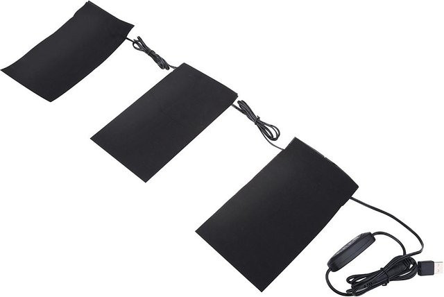 KaiSai USB Heizpads Set für Outdoor und Camping, 5V 2A 8.5W, Schwarz - Bild 1