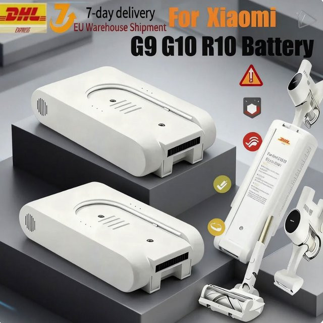 Xiaomi Wiederaufladbare Lithium-Ionen-Batterie 25,2V 3000mAh für Mijia Dreame G9 G10 Kabellose Staubsauger in Weiß - Bild 1