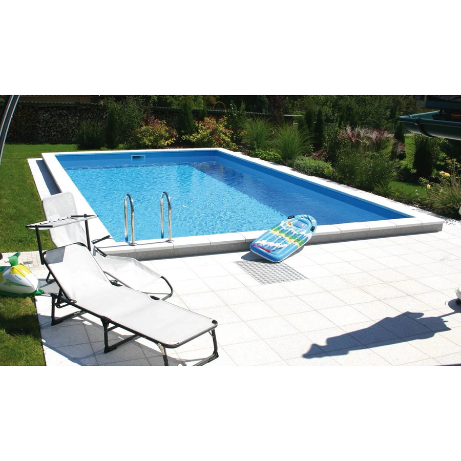 Summer Fun Styropor-Pool Set LUGANO Einbaupool rechteckig inkl. Stahlleiter B/T/H: 700 x 350 x 150 cm - Bild 2