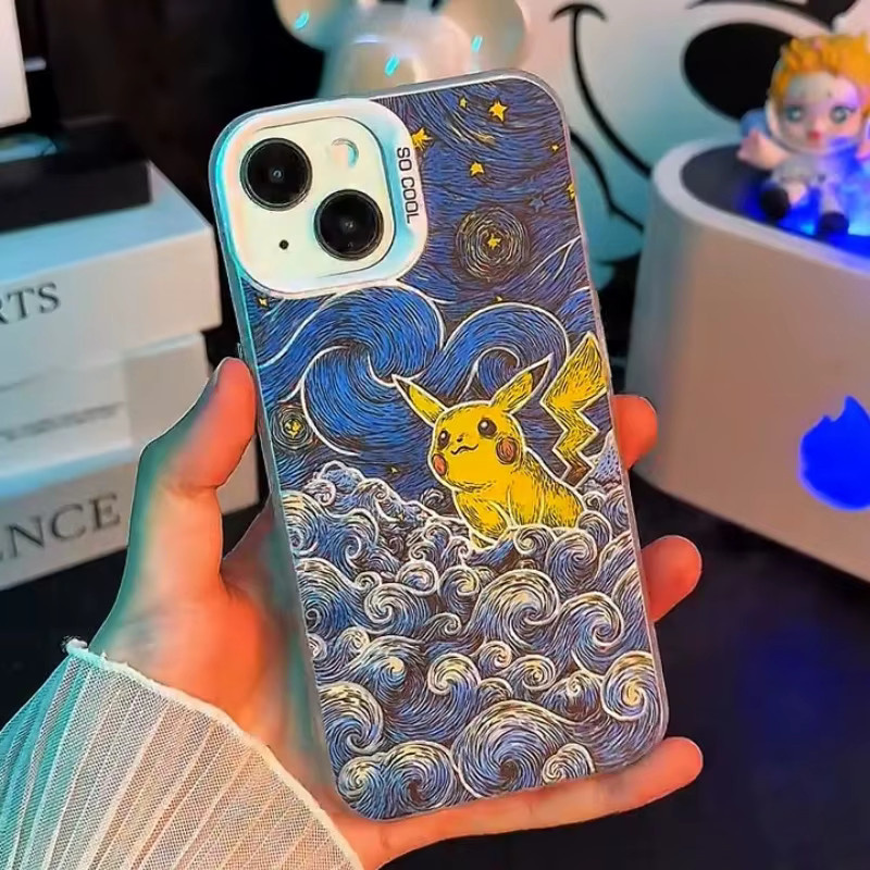 Pikachu Handyhülle in Multicolour für Samsung Galaxy S23 S24 S25 S26 Ultra Plus FE, OPPO Find 8 9 und Vivo X300 X200 Pro 3D Cover - Bild 4