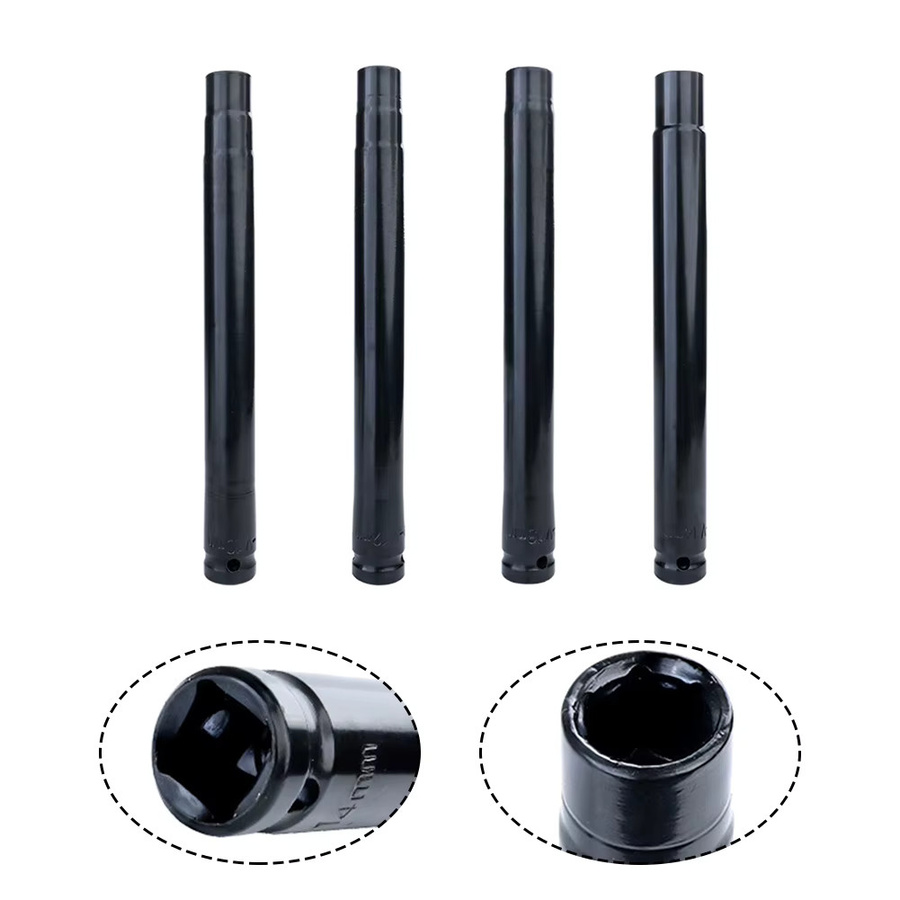 Vibratite Decken-Nivellierhülse als Verlängerung für Hohlschraubenmuttern mit 1/2 Zoll Sechskantanschluss, Farbe: Schwarz, Durchmesser: 10-14 mm - Bild 2