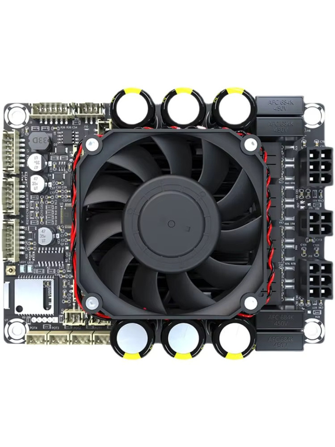 HKFZ Bluetooth 5.0 2.1 D-Klasse Verstärkerplatine mit DSP in Schwarz (2x100W + 1x200W) JAB5 - Bild 3