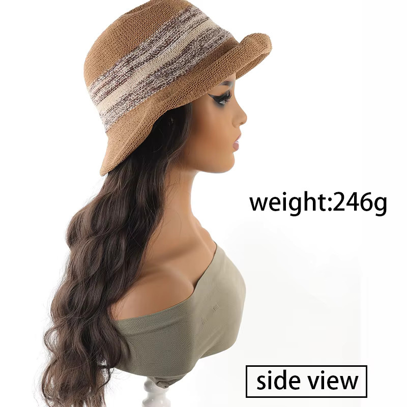 allaosify Perücke, synthetisch, lang lockig, Damen - Bild 4