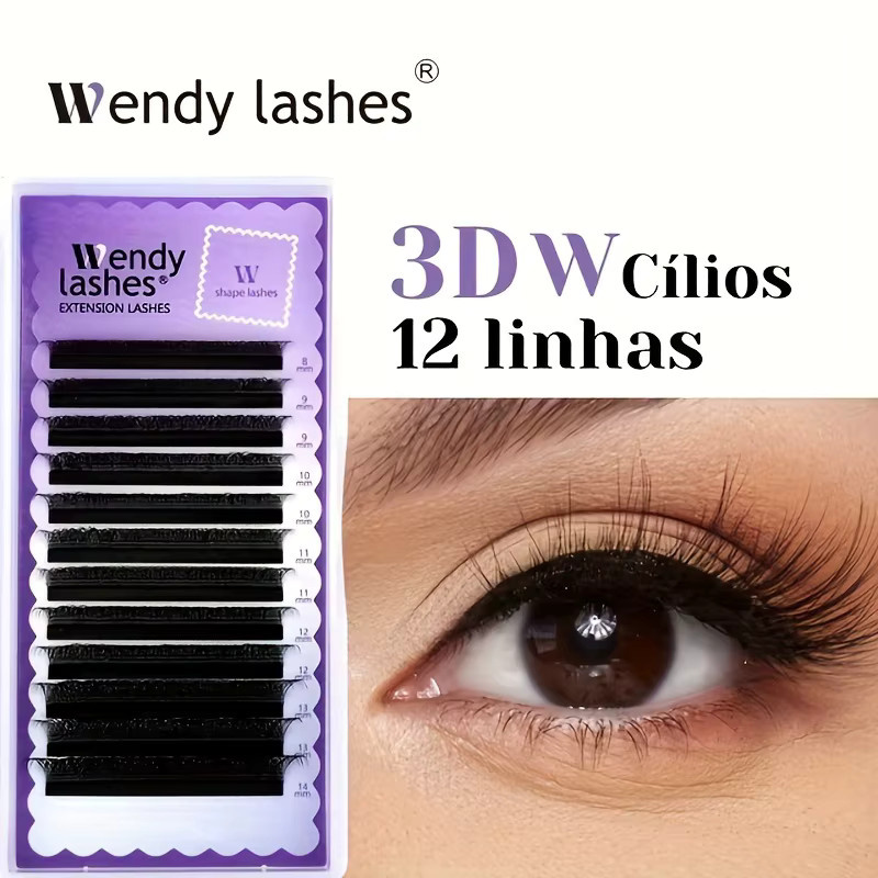 WENDY W-Form Cilios D Curl Künstliche Wimpern, Black, Unisex - Bild 1