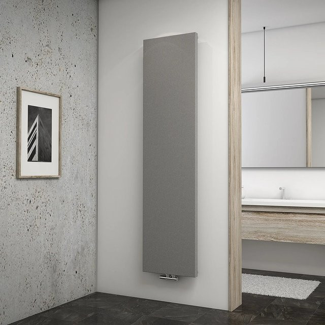 Schulte Design-Heizkörper New York mit Mittenanschluss in Reflex Grau - Bild 1