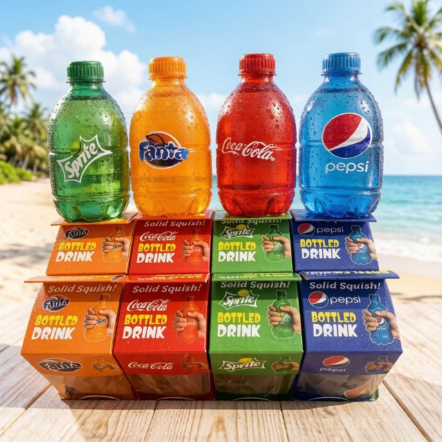 NeeDoh Nice Cube Soda-Flaschen-Eiswürfel-Quetschspielzeug, Sensorisches Stressabbau-Anti-Angst-Fidget-Spielzeug - Bild 1
