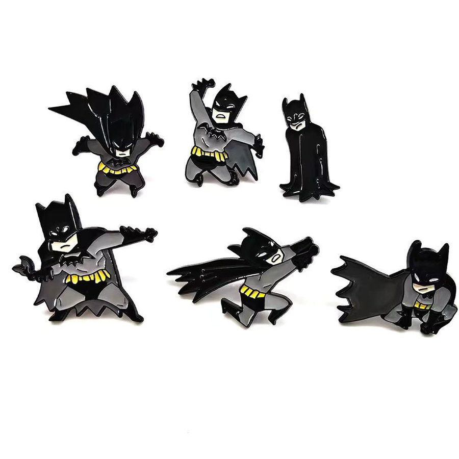 Warner Bros. Batman, Brosche, Metall, 6-teiliges Set - Bild 4
