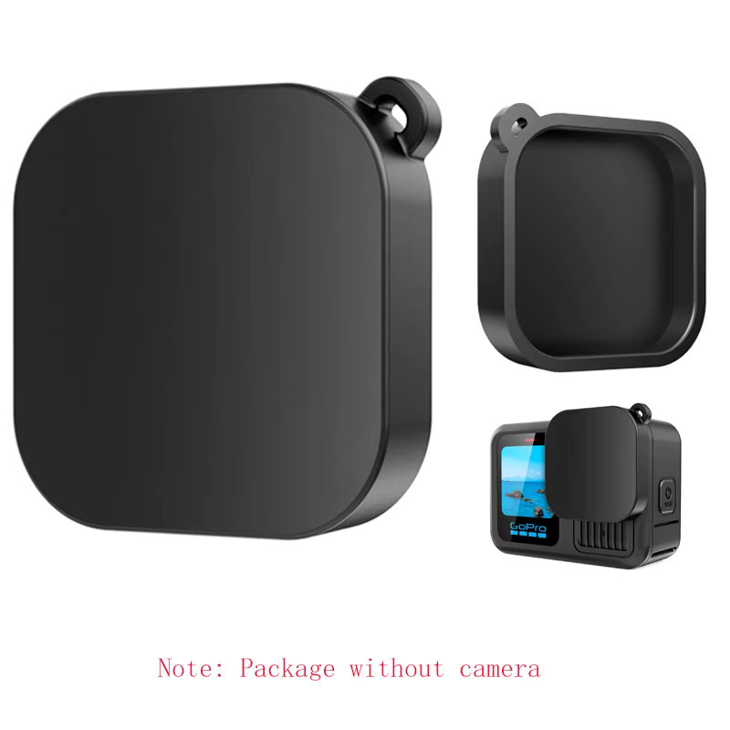 Schützendes Silikonhüllen-Set für GoPro Hero 13 Black inklusive Schutzfolie und Objektivdeckel in Schwarz - Bild 2