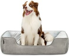 Lionto 2-in-1 Hundebett und Hundekissen in Größe L aus Mikrofasergewebe - Bild 1