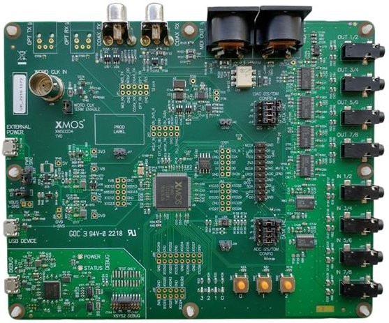 XK-AUDIO-316-MC-AB Evaluierungsboard xcore.ai Mehrkanal-Audioplatine und Leiterplatte - Bild 1