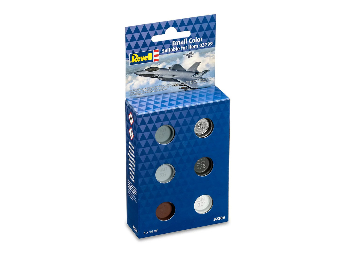 Revell Email Color - F35, Grau, 6-teiliges Set - Bild 2