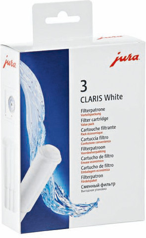 Jura CLARIS White 68739 3er Set Filterpatronen in Weiß - Bild 1