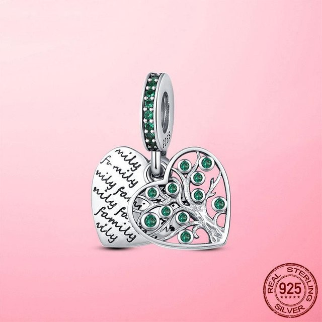 Allbestart Anhänger Charms, 925 Silber, Zirkonia, Damen - Bild 1
