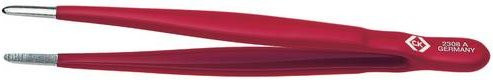 C.K Präzisionspinzette Stumpf T2308A aus Edelstahl in Rot, Länge: 145 mm - Bild 1