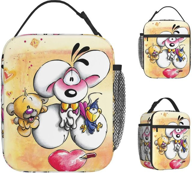 Isolierte Diddl Thermo-Lunchtasche von MINISO in Multicolour, B/H/T: 26,0 x 21,0 x 0 cm - Bild 1