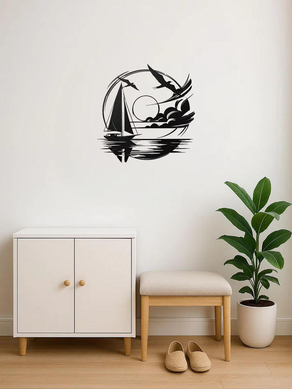 Wanddekoration aus Metall von Hello Young in Segelboot-Design für nautische Einrichtungen - Bild 5