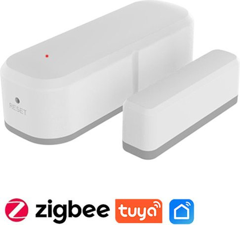Tuya Zigbee Türsensor in Weiß für Hausfenster und Schubladen mit Echtzeit-APP-Alarm und Batteriestands-Warnung - Bild 1