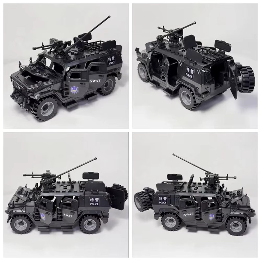 DBPALY Weltkrieg Armee Militär Soldaten SWAT Panzer Fahrzeug, Bausteine - Bild 2