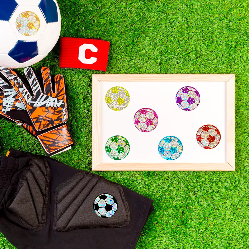 Wasserdichte Fußball-Aufkleber in Multicolour für Wasserflaschen und Sammelalben - Bild 3