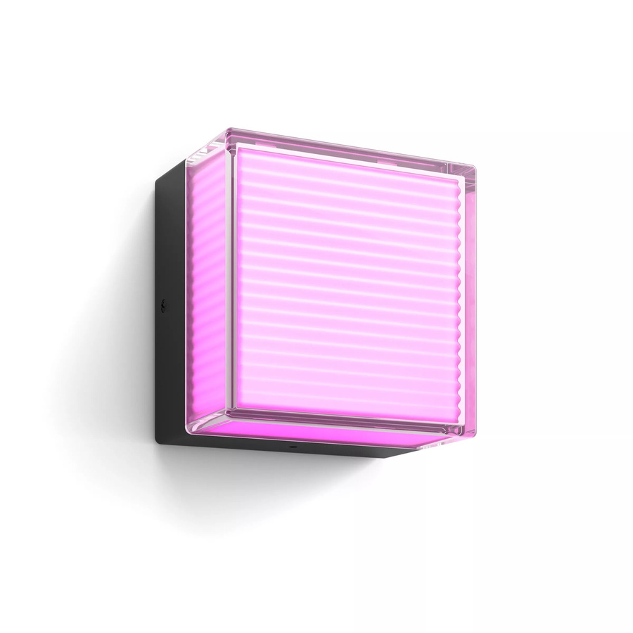 Philips Hue Semeru Wandleuchte Quadratisch Außenleuchte LED Schwarz - Bild 1