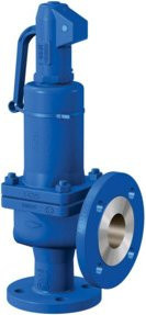 Flamco Meibes Sicherheitsventil DN 80x125 Flanschenventil aus Messing in Blau, Druckbereich 1-10 bar - Bild 1