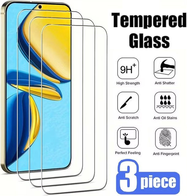 3er-Set HD gehärtetes Glas Schutzfolie für OPPO Reno14 FS 5G, Reno 14 Pro, 14F und 14FS, transparent - Bild 1