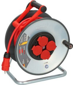 Brennenstuhl Professional SteelCore Kabeltrommel SC 3210 in Rot mit 33m H07BQ-F 3G2,5 und IP44 Schutzart - Bild 1