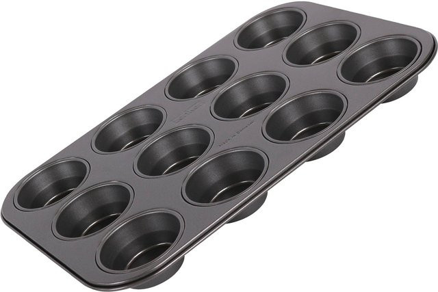 Zenker Muffinform Pure, 12er, Schwarz, Non-Stick, B: 38,5 cm, T: 26,5 cm - Bild 1