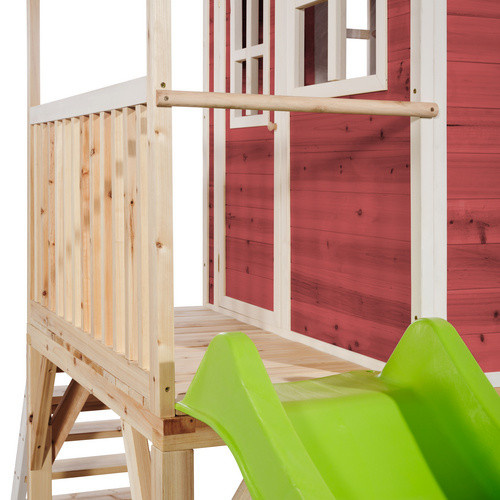 EXIT Toys Loft 700 Holzspielhaus in Rot, B/H/T: 190 x 269 x 391 cm - Bild 3