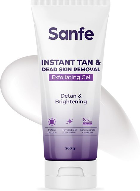 Sanfe Instant Bräuner & Peeling-Gel mit AHA, 200g, Unisex - Bild 1