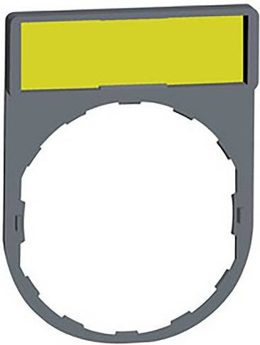 Schneider Electric ZBY4101C0 Schildträger aus Kunststoff in Grau, Weiß und Gelb - Bild 1