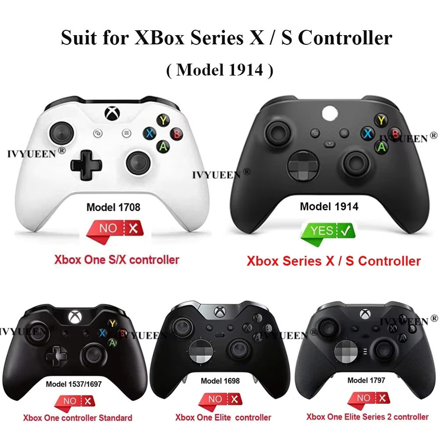 IVYUEEN RB LB Bumper Trigger Button Mod Kit für Xbox Series S X 1914 Controller Ersatz Tasten Zubehör rechts links - Bild 2