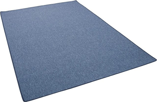 Snapstyle Feinschlingen Velour Teppich Strong Dunkelblau B: 80 cm, L: 400 cm - Bild 1