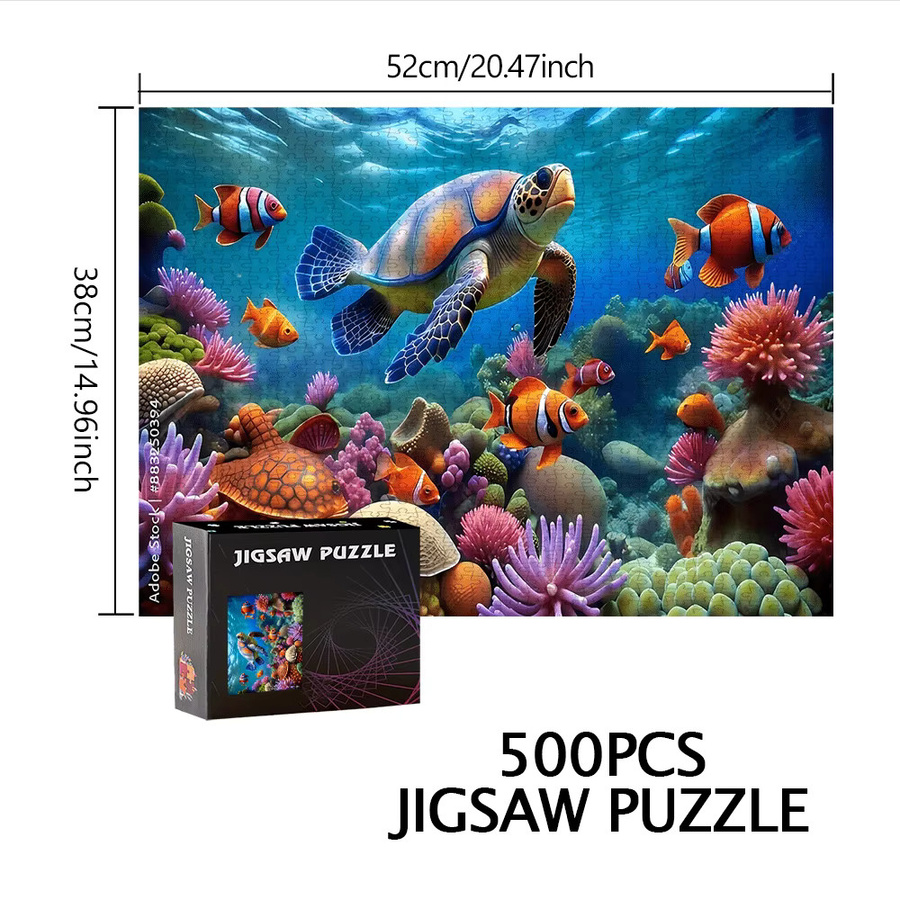 AZNM Disney Meeresschildkröten- und Nemo-Fisch-Puzzle, Meerestiere - Bild 3