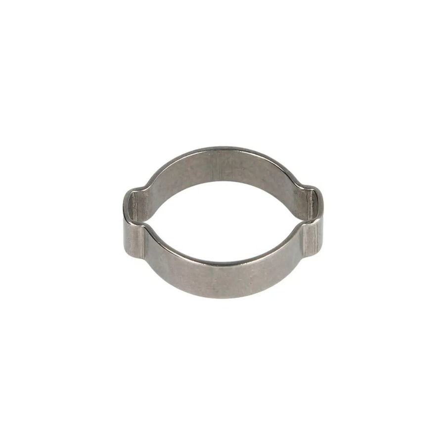 Ich-Zapfe 2-Ohr-Schlauchklemme aus Edelstahl in Silber, 7 mm - Bild 2