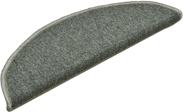 vidaXL Stufenmatten 15 Stück Halbrund Dunkelgrün, selbstklebend und rutschfest, B: 56 cm, H: 17 cm, T: 3 cm - Bild 1