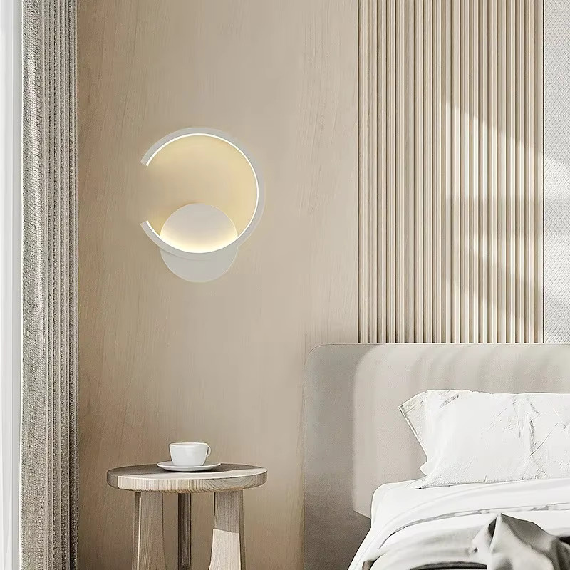 DAMIASMIL LED-Wandleuchte im nordischen Design für Wohnzimmer, Schlafzimmer und Flur, Farben: Schwarz, Weiß oder Golden - Bild 3