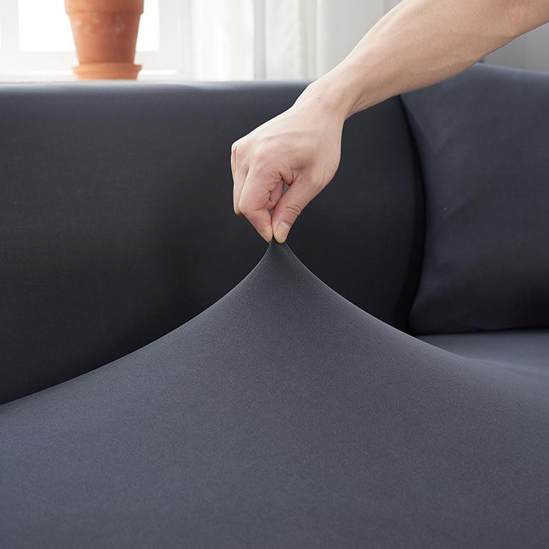 Wasserdichter und rutschfester Sofabezug aus Polyester für Ecksofas und Sessel, elastischer L-förmiger Couchbezug von Supermarket GO, Breite: 235-300 cm - Bild 2